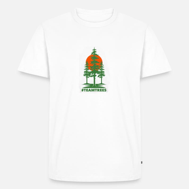 Team Trees Merchandise - Männer Premium Bio T-Shirt - Weiß