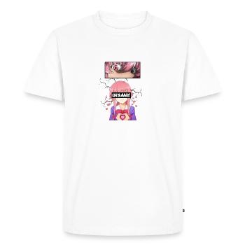 Fille effrayante Mirai Nikki - T-shirt Premium bio Homme - blanc - Devant - Nico (187cm)