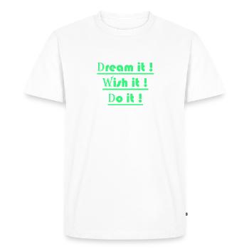 DWD - T-shirt Premium bio Homme - blanc - Devant - Nico (187cm)