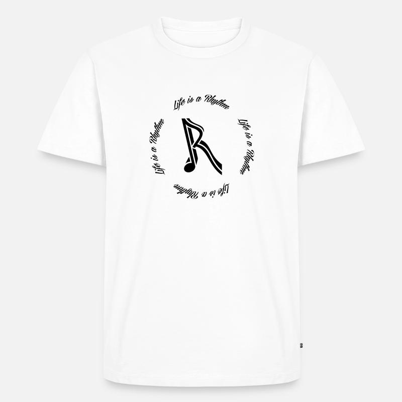 Rhythm8 - Männer Premium Bio T-Shirt - Weiß