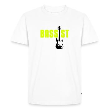 bassist - T-shirt Premium bio Homme - blanc - Devant - Nico (187cm)