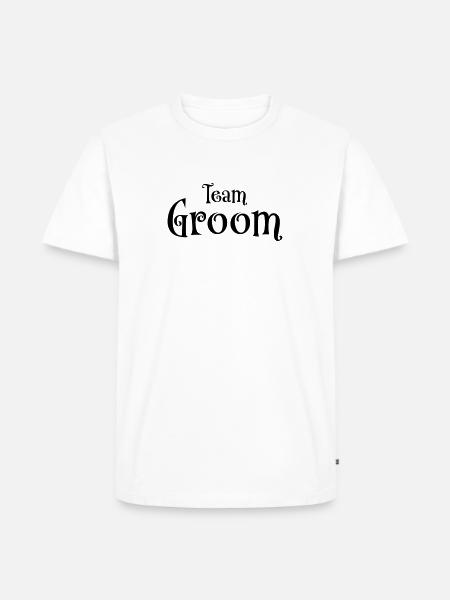 Team Groom - Men's Premium Organic T-Shirt - white