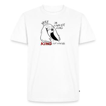 Cavalier King pour les amis - T-shirt Premium bio Homme - blanc - Devant - Nico (187cm)