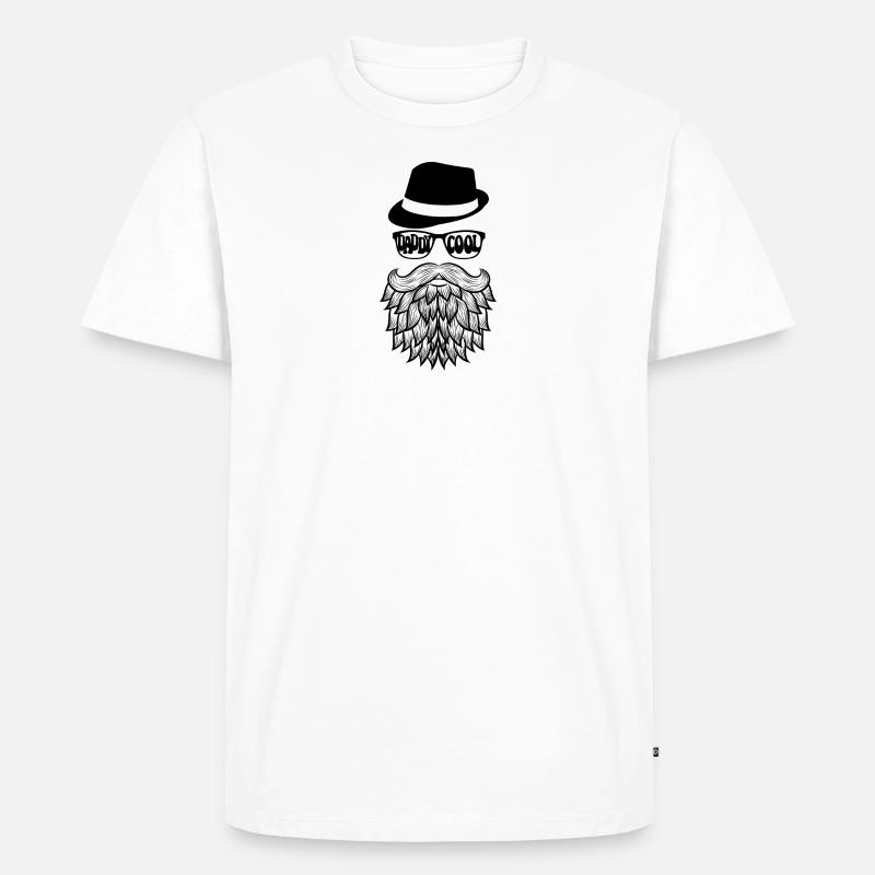 Daddy Cool - Männer Premium Bio T-Shirt - Weiß