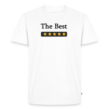 the best - Men's Premium Organic T-Shirt - white - Front - Nico (187cm)