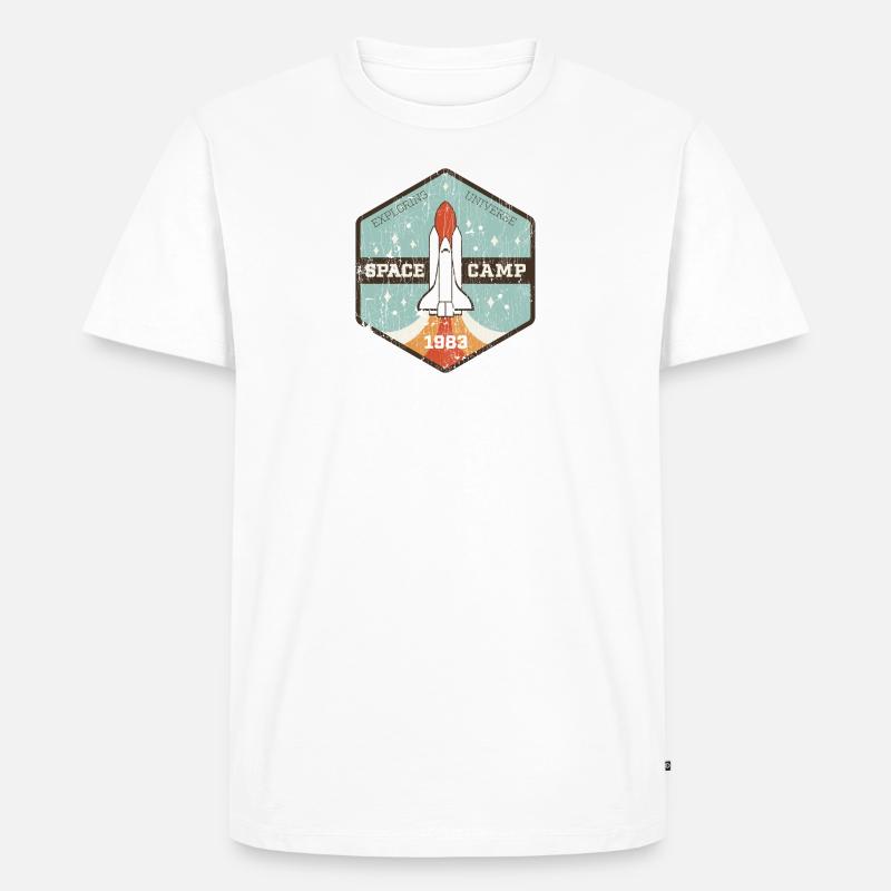Raumlager - Männer Premium Bio T-Shirt - Weiß