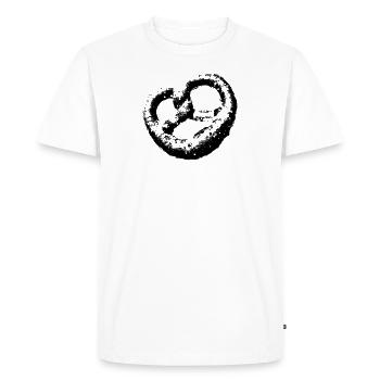 Bretzel - T-shirt Premium bio Homme - blanc - Devant - Nico (187cm)