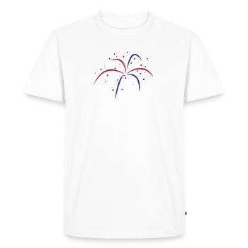 Pyro New Year's Eve fireworks always work! - Men's Premium Organic T-Shirt - white - Front - Nico (187cm)