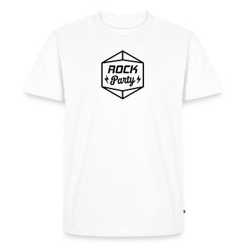 Punk Rock And Roll Guitare électrique Batteur Musique - T-shirt Premium bio Homme - blanc - Devant - Nico (187cm)