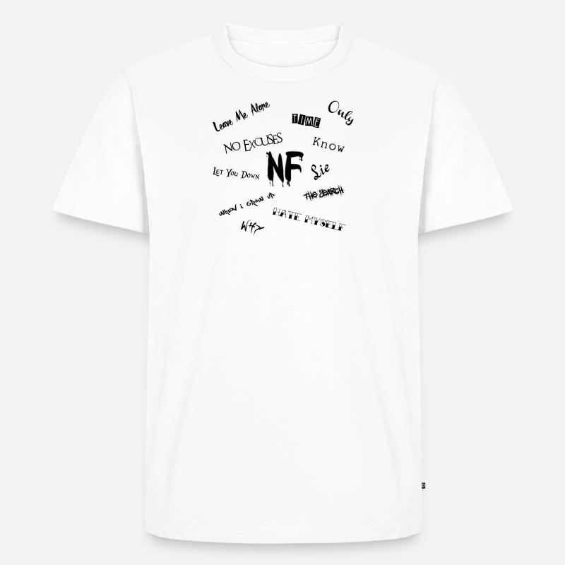 NF - Männer Premium Bio T-Shirt - Weiß