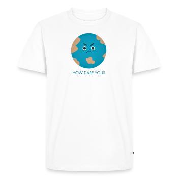 Comment osez-vous | Greta - T-shirt Premium bio Homme - blanc - Devant - Nico (187cm)