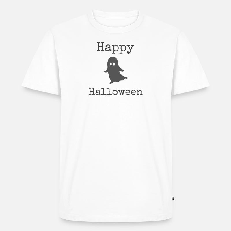 Halloween - Männer Premium Bio T-Shirt - Weiß