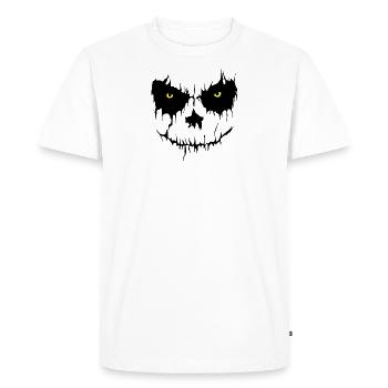 Mauvais visage - T-shirt Premium bio Homme - blanc - Devant - Nico (187cm)