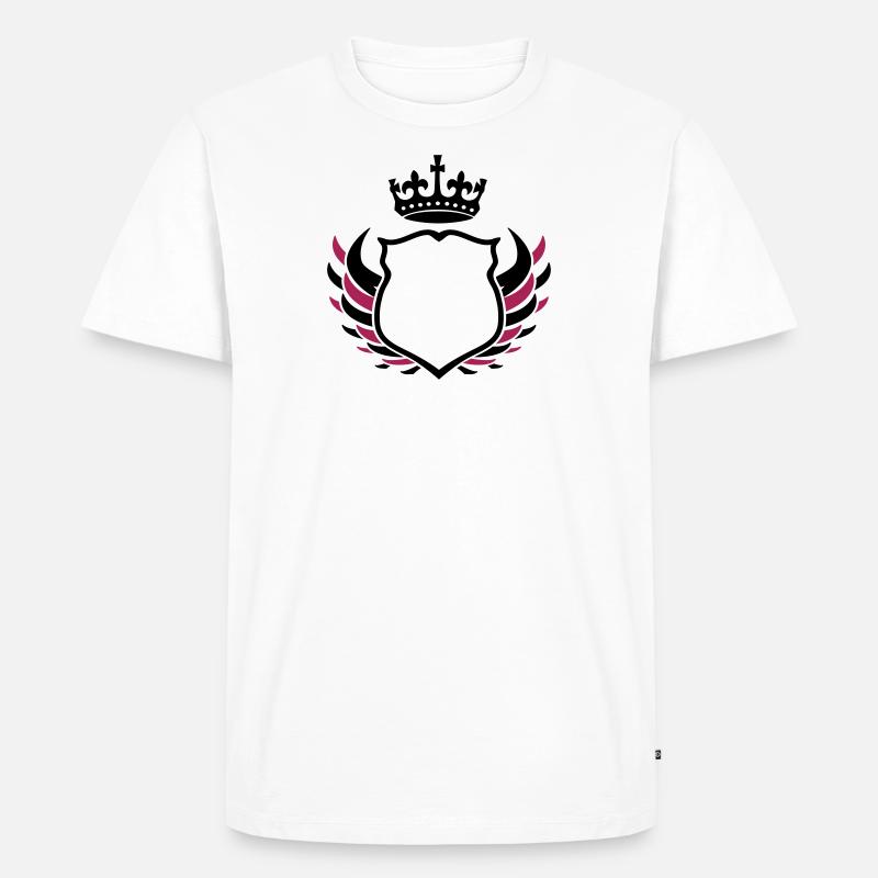 wappen 02 - Männer Premium Bio T-Shirt - Weiß