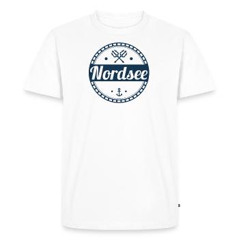 mer du Nord - T-shirt Premium bio Homme - blanc - Devant - Nico (187cm)