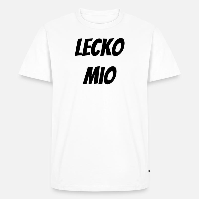 lecko mio - Männer Premium Bio T-Shirt - Weiß