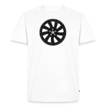 Jante Roue Rim Tuning Roue Pneus Sport automobile - T-shirt Premium bio Homme - blanc - Devant - Nico (187cm)