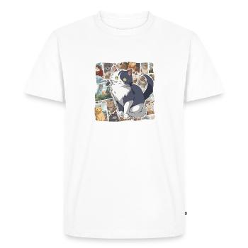Anime / Bande dessinée / Japonais / Dessin animé / Dessin animé - T-shirt Premium bio Homme - blanc - Devant - Nico (187cm)