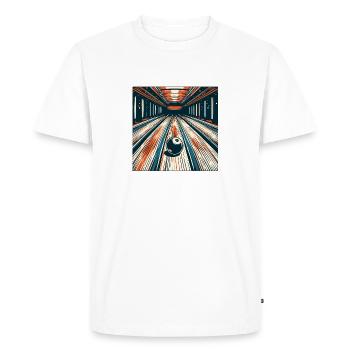 Bowling / Skittles / Bowling Alley / Pin / Strike - Men's Premium Organic T-Shirt - white - Front - Nico (187cm)