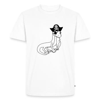 gecko pirate marin capitaen marin marin - T-shirt Premium bio Homme - blanc - Devant - Nico (187cm)