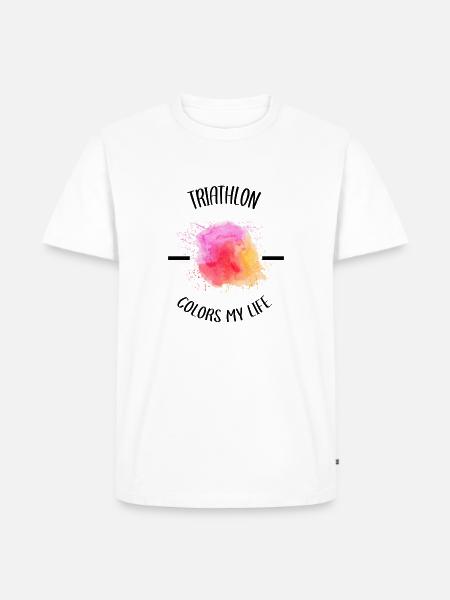 T triathlon shirt - Men's Premium Organic T-Shirt - white