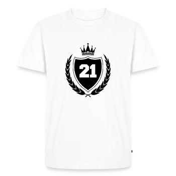 Armoiries 21 - T-shirt Premium bio Homme - blanc - Devant - Nico (187cm)
