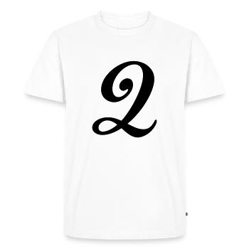 2 - T-shirt Premium bio Homme - blanc - Devant - Nico (187cm)
