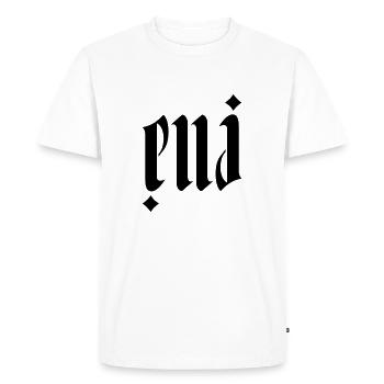 Elli-Ambigramme - T-shirt Premium bio Homme - blanc - Devant - Nico (187cm)