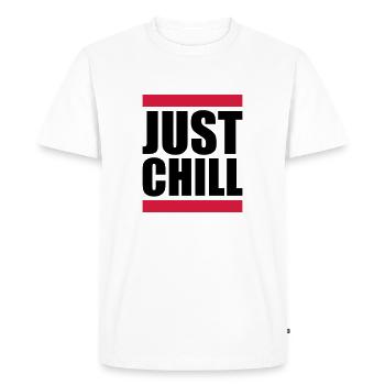 Bar Just Chill Relax - T-shirt Premium bio Homme - blanc - Devant - Nico (187cm)
