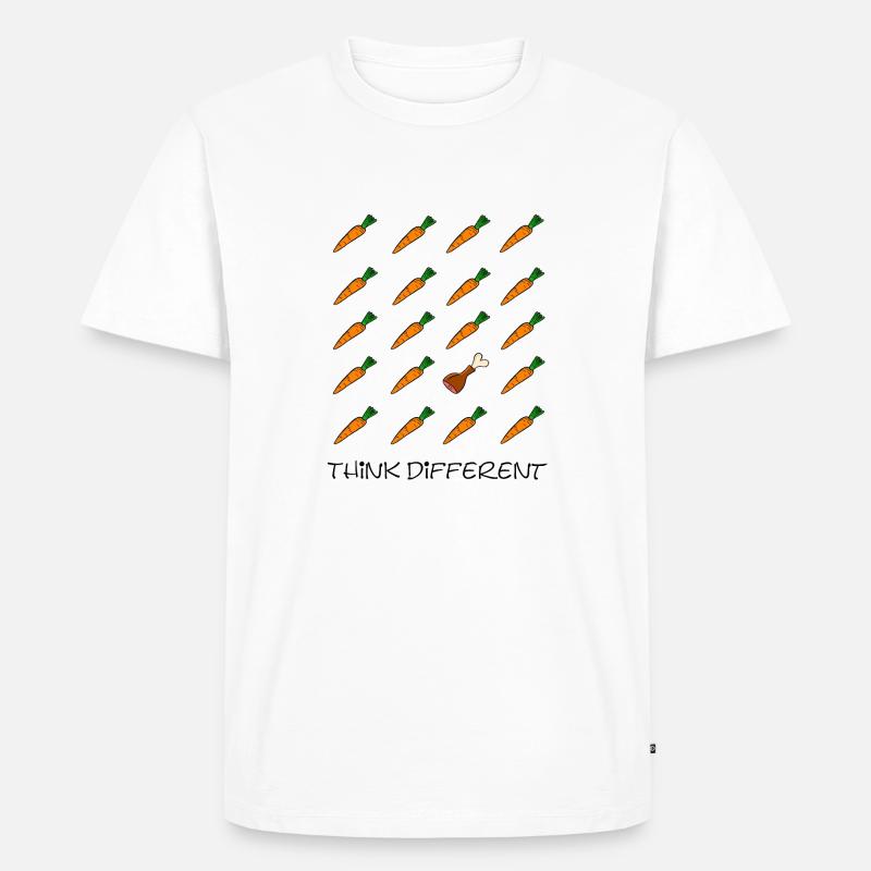 Penser différemment - T-shirt Premium bio Homme - blanc