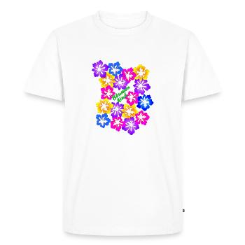 Enfant fleur - T-shirt Premium bio Homme - blanc - Devant - Nico (187cm)