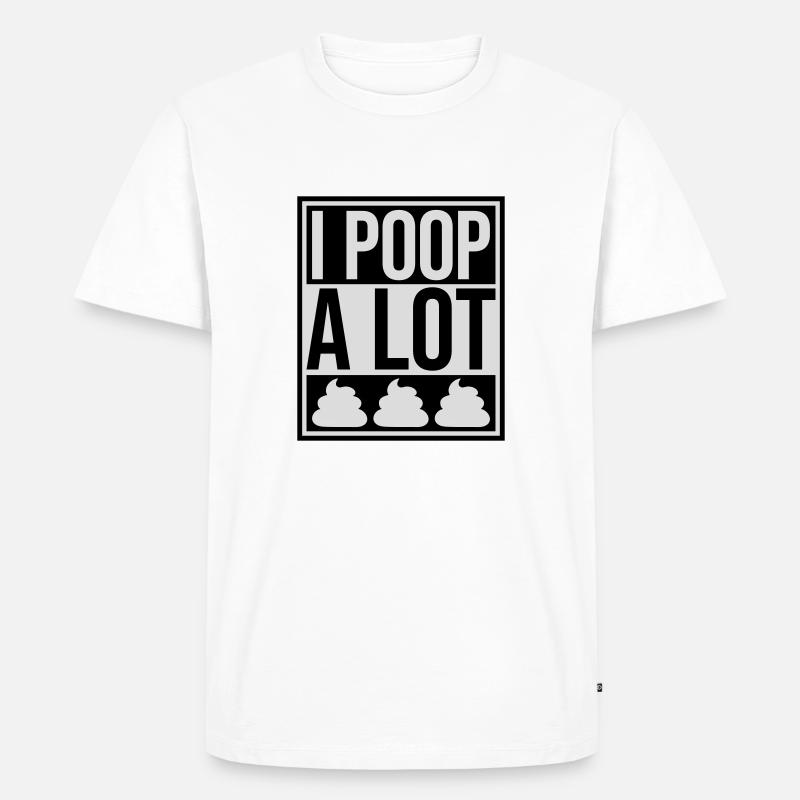 Je fais beaucoup caca - T-shirt Premium bio Homme - blanc
