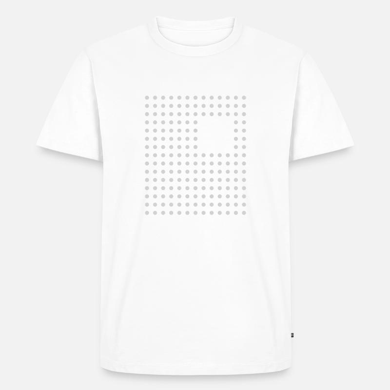 Abstraktes Design - Männer Premium Bio T-Shirt - Weiß