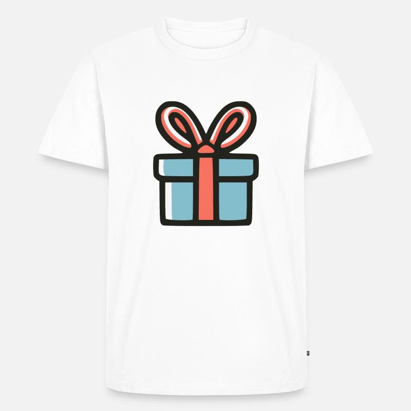 Geschenk Box - Männer Premium Bio T-Shirt - Weiß