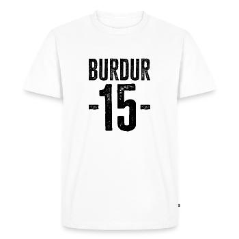 Burdur 15 – Fierté de la culture et de l’histoire - T-shirt Premium bio Homme - blanc - Devant - Nico (187cm)