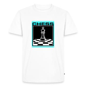 Chess King Chess - Men's Premium Organic T-Shirt - white - Front - Nico (187cm)