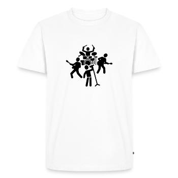 Orchestre - T-shirt Premium bio Homme - blanc - Devant - Nico (187cm)