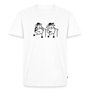 Sheep - aînés randonnée - T-shirt Premium bio Homme - blanc - Devant - Nico (187cm)