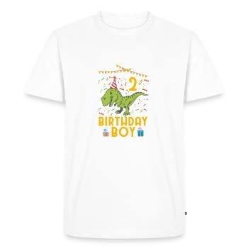 Birthday Boy - 2ème anniversaire - T-shirt Premium bio Homme - blanc - Devant - Nico (187cm)