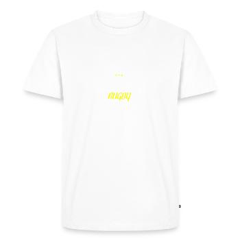 Distressed - BEST RUGBY MOM - Men's Premium Organic T-Shirt - white - Front - Nico (187cm)