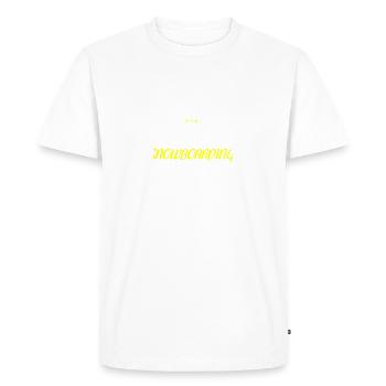 Distressed - BEST SNOWBOARDING UNCLE - Men's Premium Organic T-Shirt - white - Front - Nico (187cm)