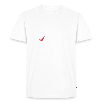 Ingénieur simple - T-shirt Premium bio Homme - blanc - Devant - Nico (187cm)