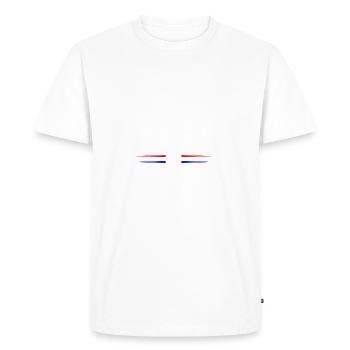 Les meilleurs papas sont né en Mars comme un cadeau - T-shirt Premium bio Homme - blanc - Devant - Nico (187cm)