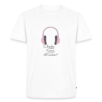 Lost in Music - Music - Gift - Singer - Sound - Men's Premium Organic T-Shirt - white - Front - Nico (187cm)