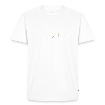 Geek - Evolution - Gamer - Funny - Gift - Men's Premium Organic T-Shirt - white - Front - Nico (187cm)
