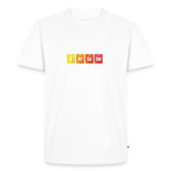 Sarcasm gift for Chemistry Teacher - Men's Premium Organic T-Shirt - white - Front - Nico (187cm)