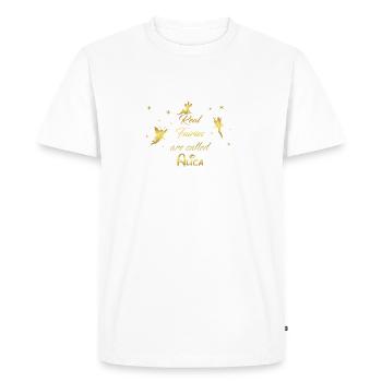 fairy fairies fairy first name Alica - Men's Premium Organic T-Shirt - white - Front - Nico (187cm)
