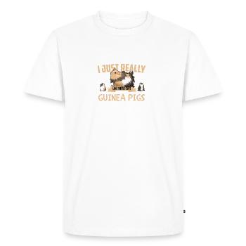 cochon Guinée cadeau animal cochon Guinée - T-shirt Premium bio Homme - blanc - Devant - Nico (187cm)