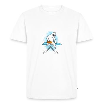 Halloween / esprit / cadeaux - T-shirt Premium bio Homme - blanc - Devant - Nico (187cm)