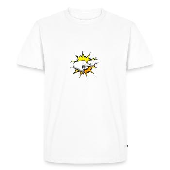 Père et Fils - meilleurs amis pour la vie - T-shirt Premium bio Homme - blanc - Devant - Nico (187cm)
